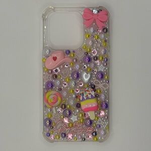 Girly Beads Phone Case - Pink and Purple
